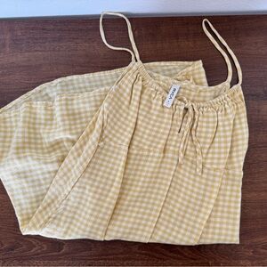 Yellow Gingham Sun Dress